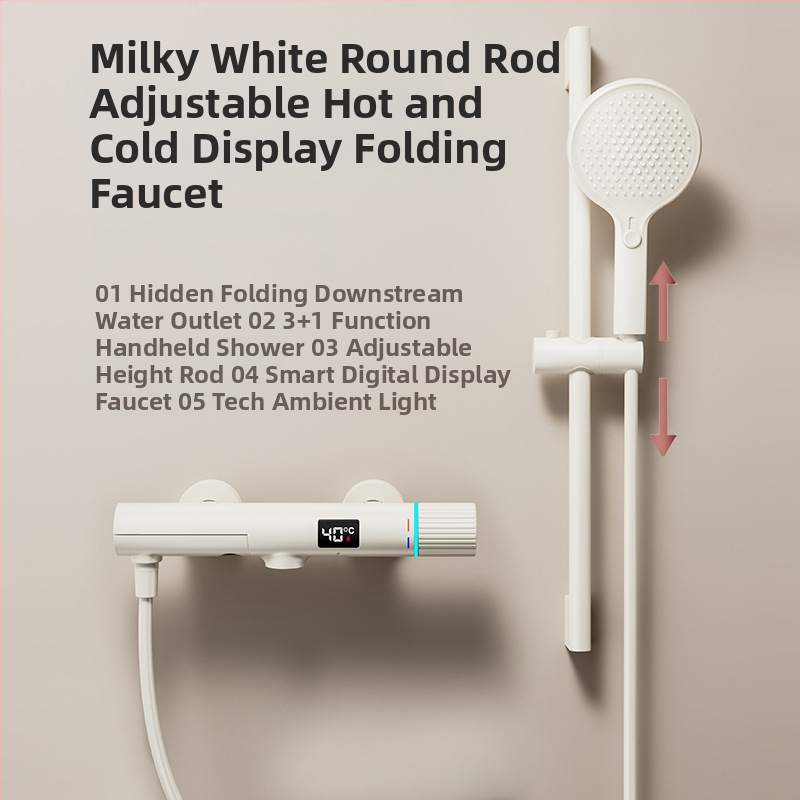 Top Spray Zuhanykészlet, réz kivitel, állandó hőmérséklet, beépített/falra szerelt/fúrásos telepítés, kevert víz kiáramlás