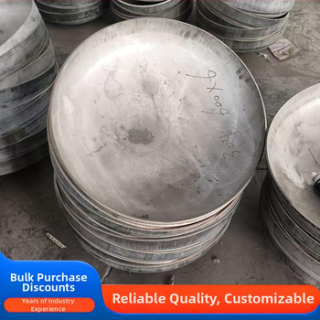 Nerezový zváraný koniec rúry, eliptická hlava v tvare motýľa, ploché dno, hrúbka steny 10 mm, vysokotlaková odolnosť