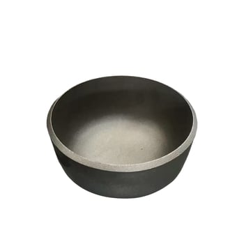 Nerezový zváraný koniec rúry, eliptická hlava v tvare motýľa, ploché dno, hrúbka steny 10 mm, vysokotlaková odolnosť