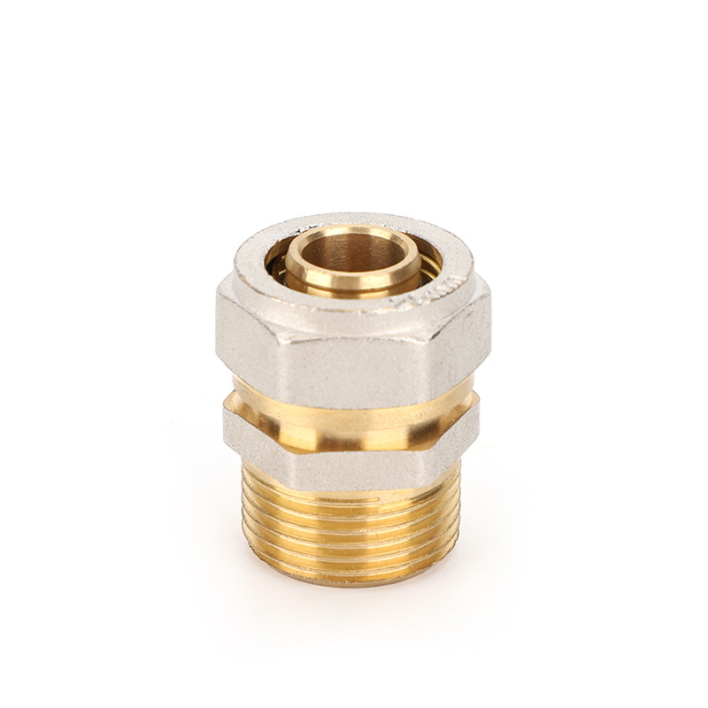 Meďový závitový spoj pre hliník-plast potrubie, model Card sleeve outer-thread direct, materiál: meď, kategória: iné