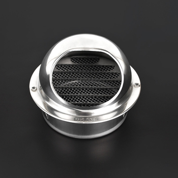 Kruhová ventilačná kapka pre vonkajšiu stenu, 304 nerezová oceľ, model YR-TFK, výfukový kryt, vodeodolný a dýchajúci