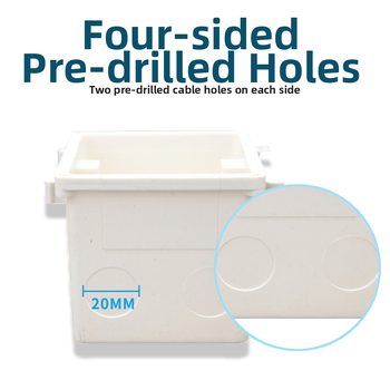 Baoyu PVC Type 86 négyszögletes kábelcsatlakozó doboz