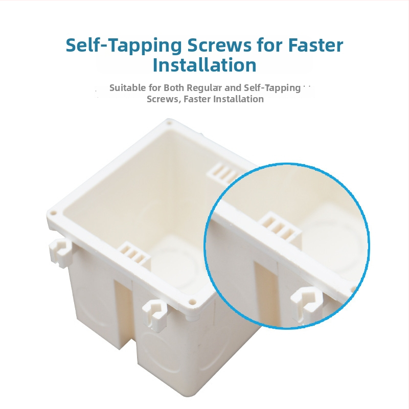 Baoyu PVC Type 86 négyszögletes kábelcsatlakozó doboz