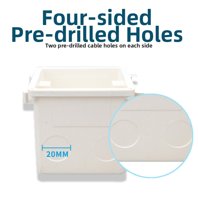 Baoyu PVC Type 86 négyszögletes kábelcsatlakozó doboz