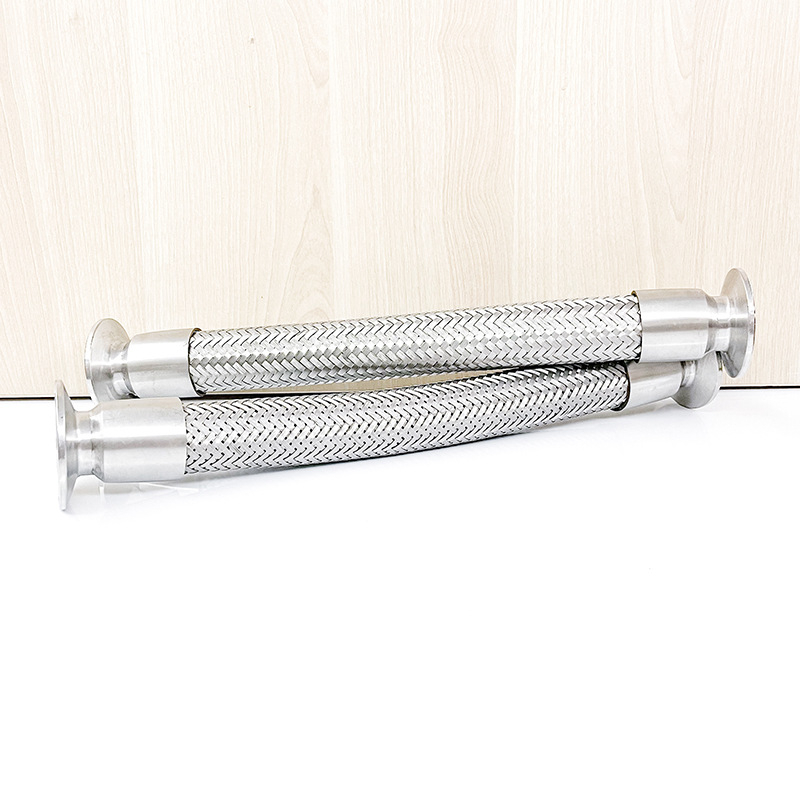 Sanitarni nehrđajući čelični brzo-spojni crijevo, model Quick-loading hose; Materijal: nehrđajući čelik; Klasa: sanitarna; Debljina zida: 1.5-2 mm