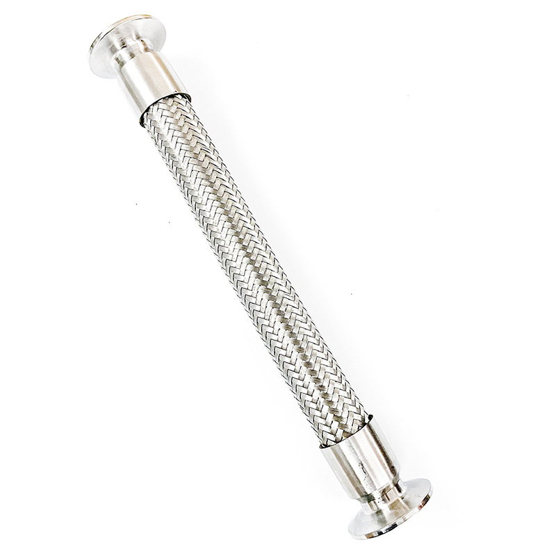Sanitarni nehrđajući čelični brzo-spojni crijevo, model Quick-loading hose; Materijal: nehrđajući čelik; Klasa: sanitarna; Debljina zida: 1.5-2 mm
