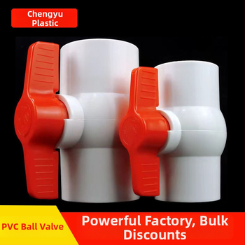 PVC kuglasta ventil, navojni spoj, plastične vodovodne cijevi, veličine 20,25,32,40,50,63,75,90,110