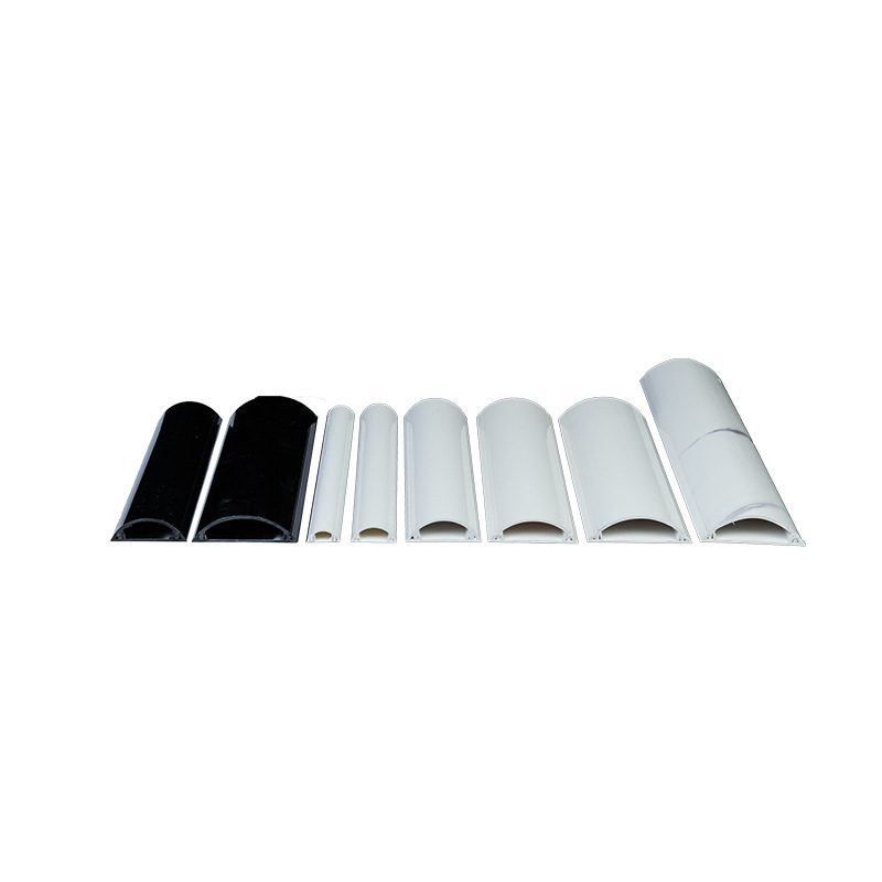 Samoljepljivi prozirni PVC kabel kanal s polukružnim oblikom, debljina zida 0,2 mm, modeli 2/3/5/6/7.