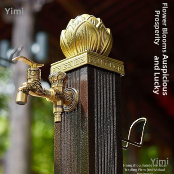 Vonkajší zvislý kohútik na horúcu vodu, jednorozmerná konštrukcia, keramický diskový ventil