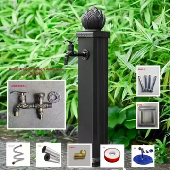 Vonkajší zvislý kohútik na horúcu vodu, jednorozmerná konštrukcia, keramický diskový ventil