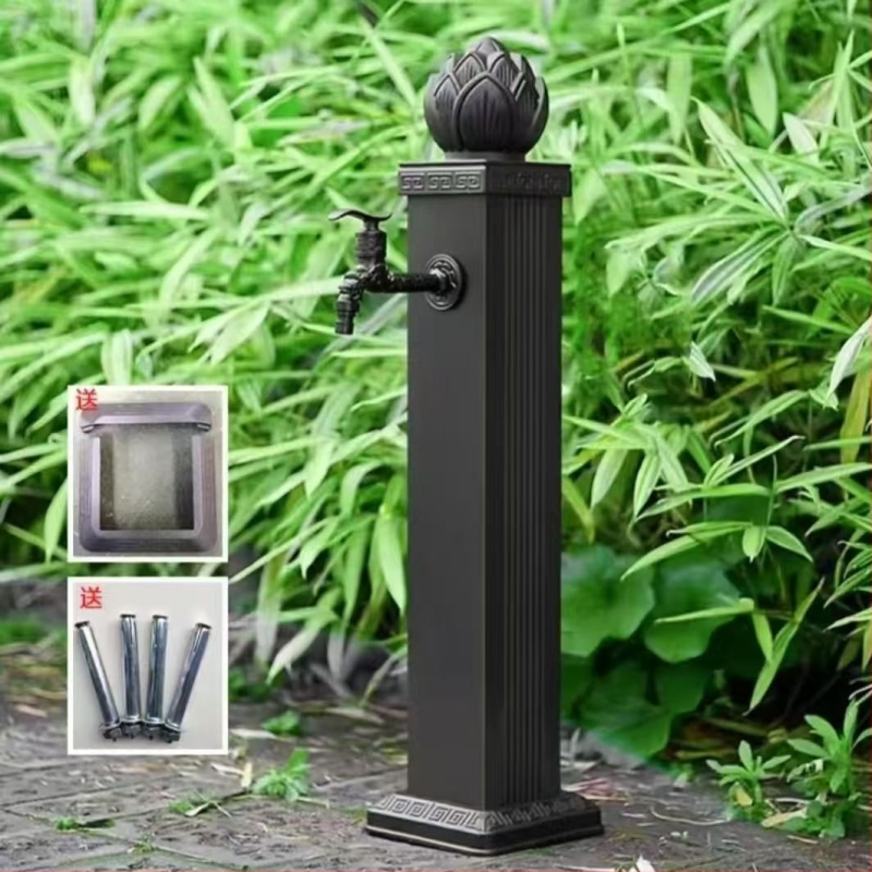 Vonkajší zvislý kohútik na horúcu vodu, jednorozmerná konštrukcia, keramický diskový ventil