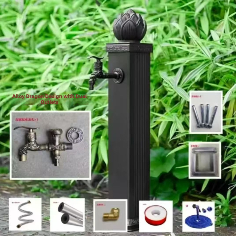 Vonkajší zvislý kohútik na horúcu vodu, jednorozmerná konštrukcia, keramický diskový ventil