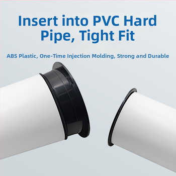 PVC prírubový spoj pre ventilačné potrubie, skrutkové pripojenie, vysoká tlaková odolnosť, model 110/160