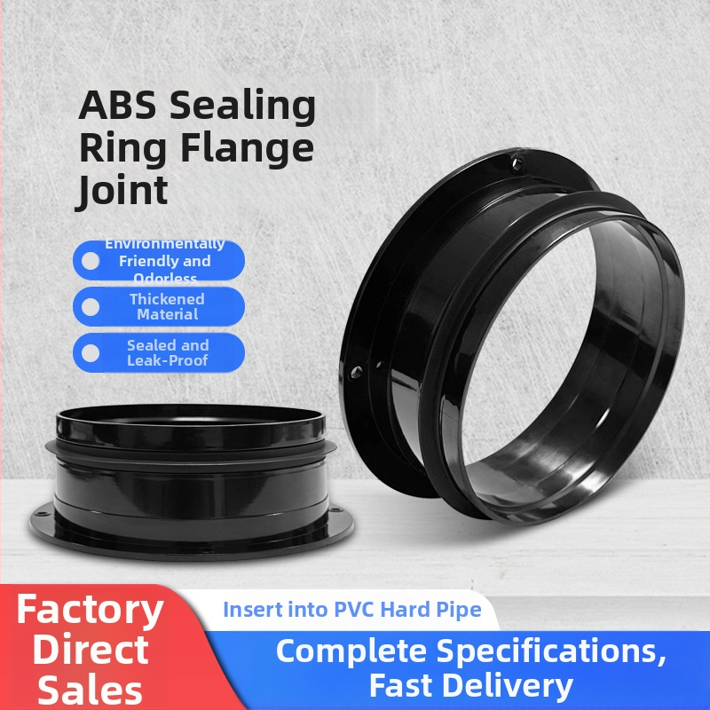 PVC prírubový spoj pre ventilačné potrubie, skrutkové pripojenie, vysoká tlaková odolnosť, model 110/160