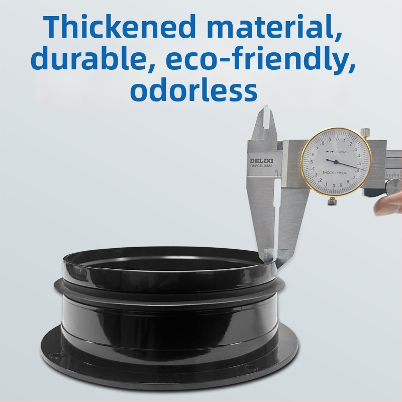 PVC prírubový spoj pre ventilačné potrubie, skrutkové pripojenie, vysoká tlaková odolnosť, model 110/160