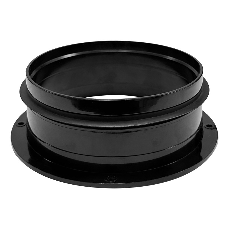 PVC flan perem csatlakozó a szellőzőcsövekhez, csavaros kapcsolattal, nagy nyomásállóság, modell 110/160