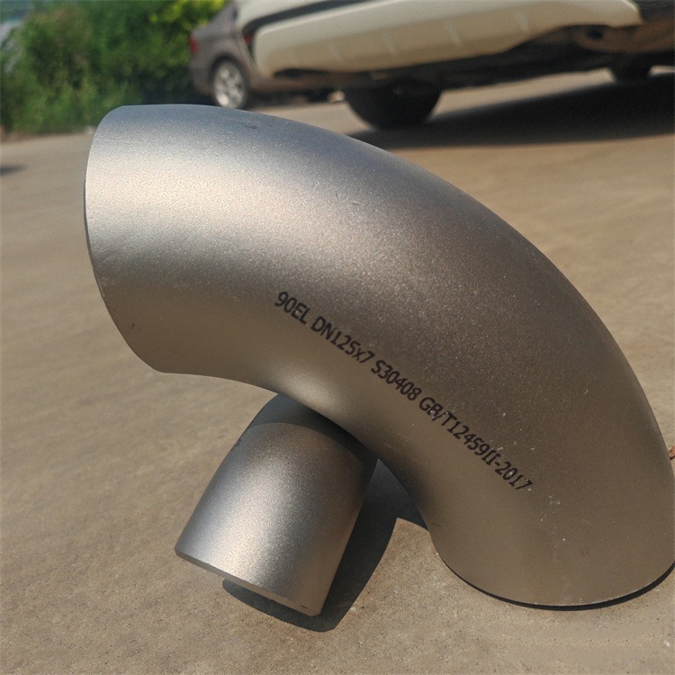 Nerezové koleno 90° zvárané, odolné voči korózii, hrúbka steny 3 mm, CCC