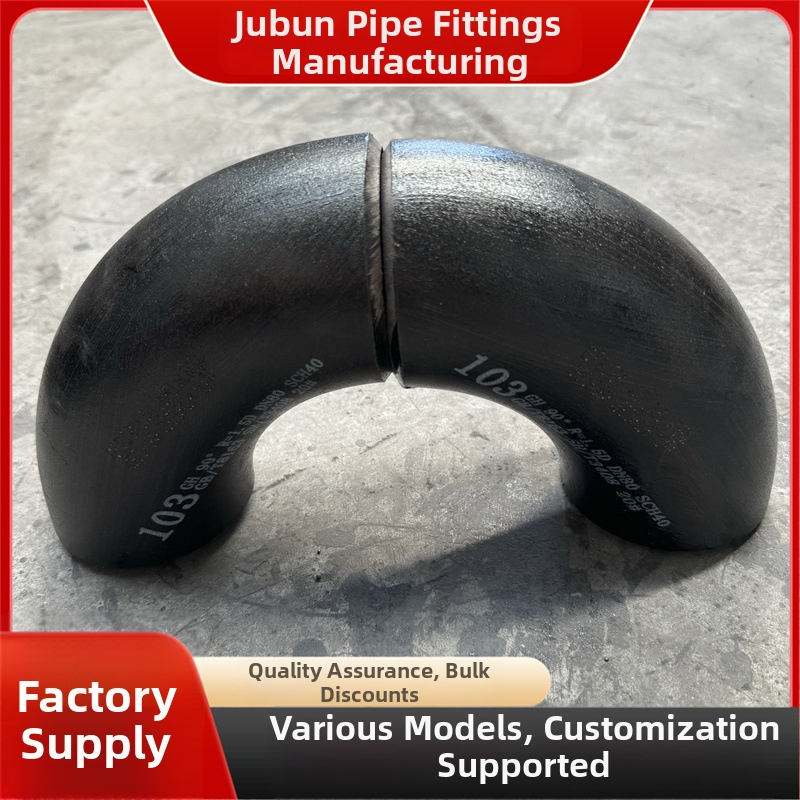 Koleno, U-tvar krátkeho radiusu, 180°/90°/45°, uhlíková oceľ, hrúbka steny 3 mm, hrúbka rúry 3 mm