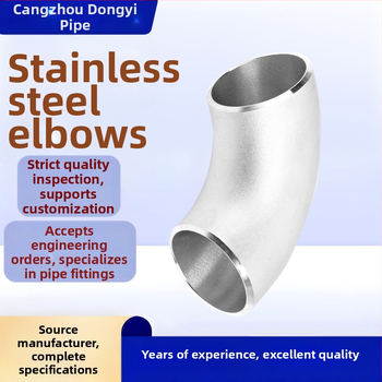 Nerezové oceľové 304 uhlové koleno, zvárané redukčné koleno, odolné voči korózii a vysokému tlaku