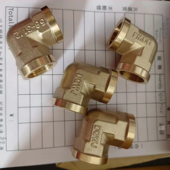 Meďový vnútorný závitový koleno, 90°, zosilnený, dvojitý vnútorný závit