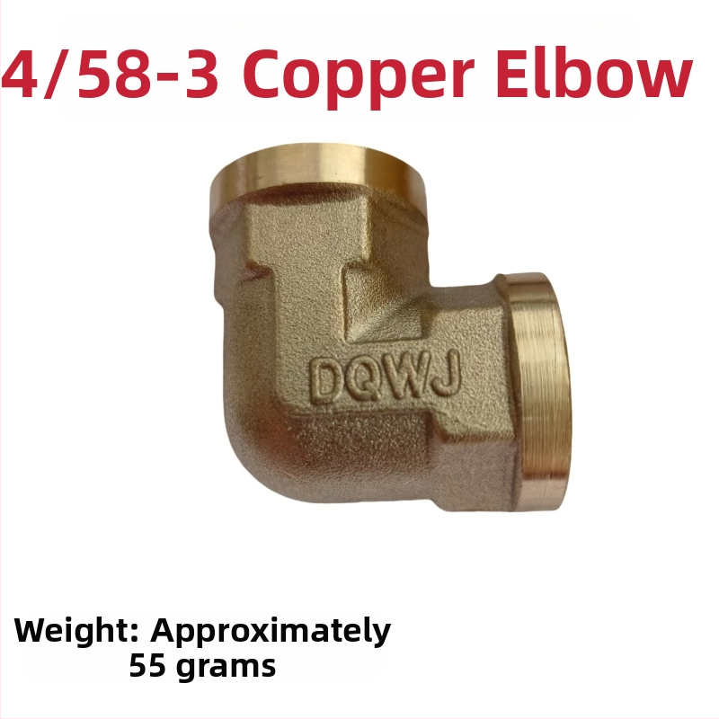 Meďový vnútorný závitový koleno, 90°, zosilnený, dvojitý vnútorný závit