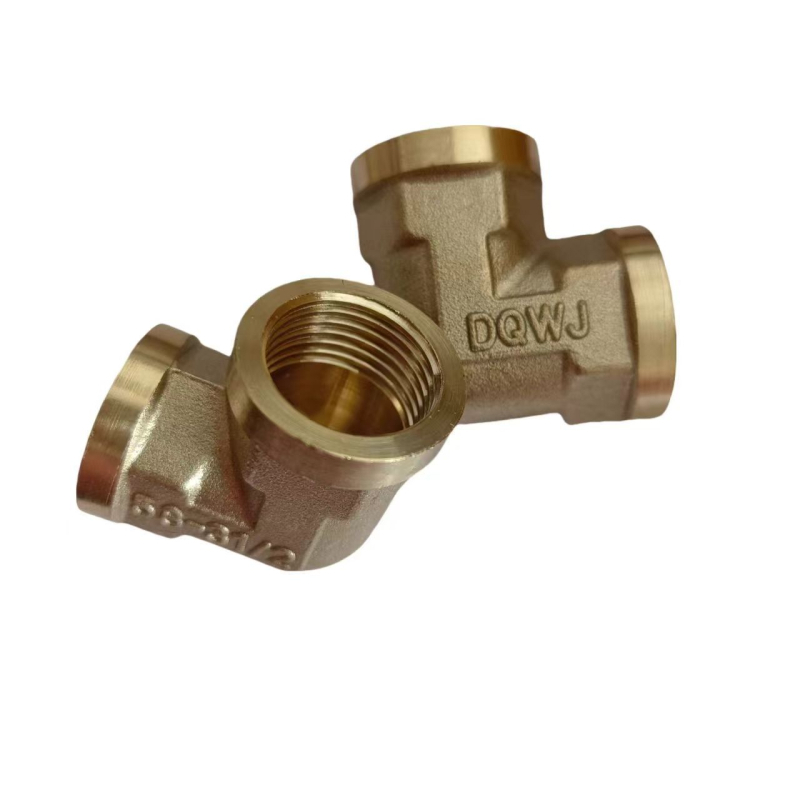 Meďový vnútorný závitový koleno, 90°, zosilnený, dvojitý vnútorný závit