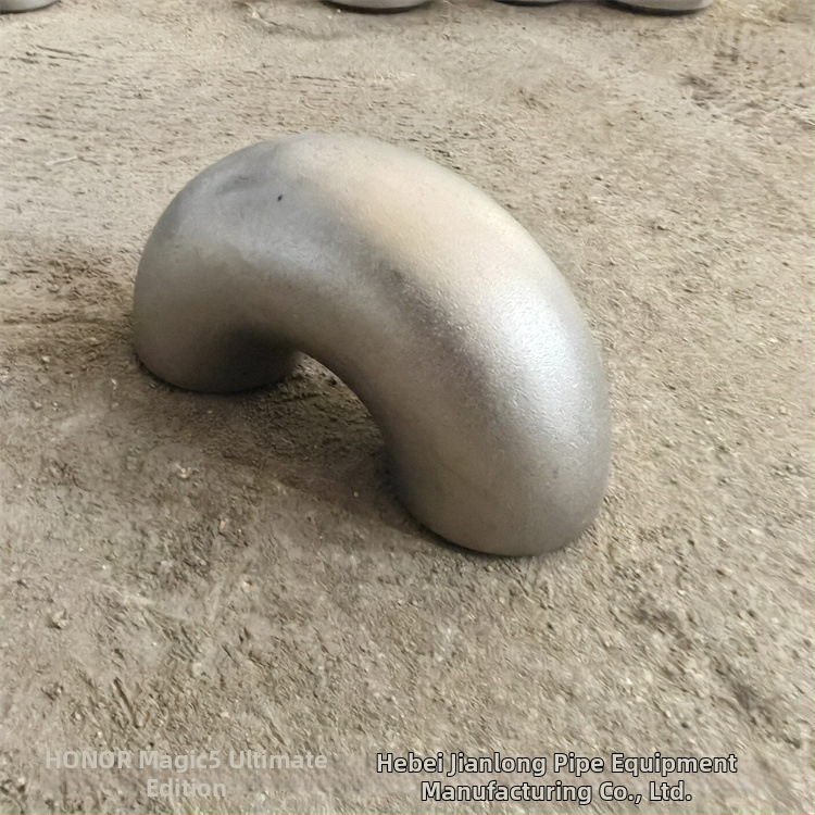 Nerezový uhlový spoj, 90°, dlhý radius, národná norma, odolný voči korózii