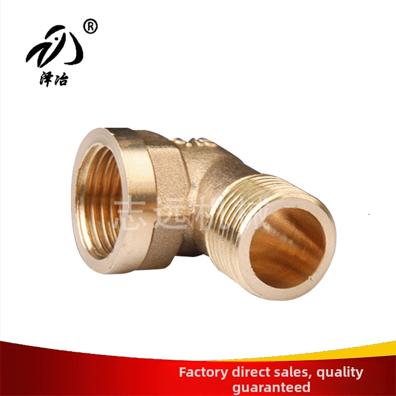 Meďový uhlový spoj s vnútorným a vonkajším závitom, model TWT-002, hrúbka steny 2, vysoká tlaková odolnosť