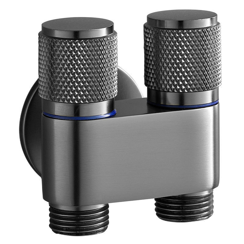 Кран за пералня с автоматичен спирателен клапан, двойна ръкохватка, инсталация в стената, MM-021