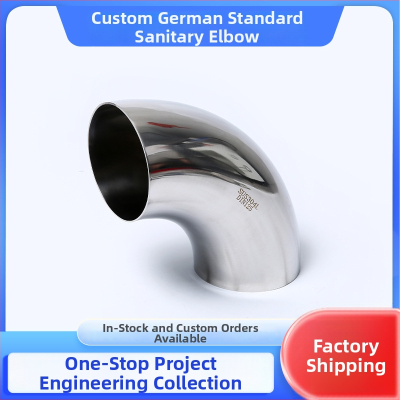 Nerezový sanitárny oblúk zváraný – nemecký štandard, hrúbka steny 1,5–4 mm, Jingwei