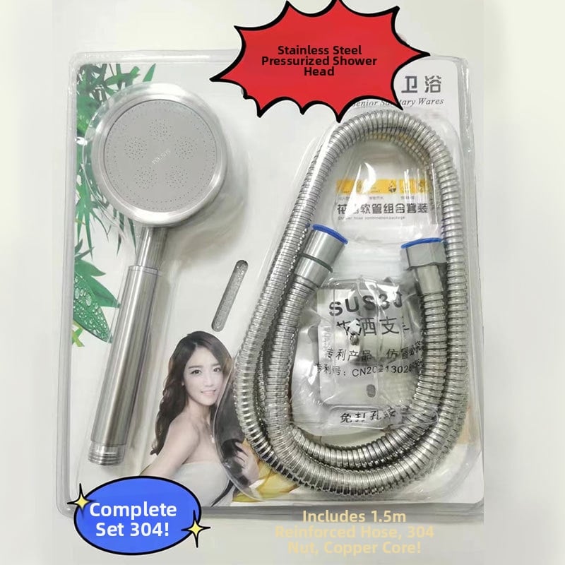 Nerezový sprchový miešací ventil s otvorenou montážou, keramická disková vložka, 0-100°C, 1.6 MPa, závitové pripojenie