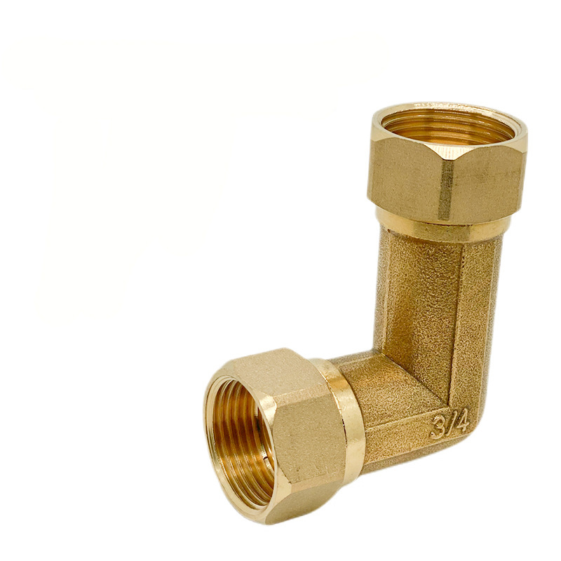 Meďový koleno spojka s dvojitou vnútornou a vonkajšou závou pre potrubie ohrievača vody, vysoká tlaková odolnosť