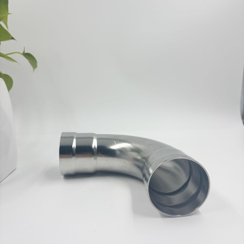 Nerezová oceľ 90° koleno s rovnakým priemerom, GB/T33926, hrúbka steny 0,8 mm, hrúbka potrubia 0,8–3,0 mm, hmotnosť 100 g