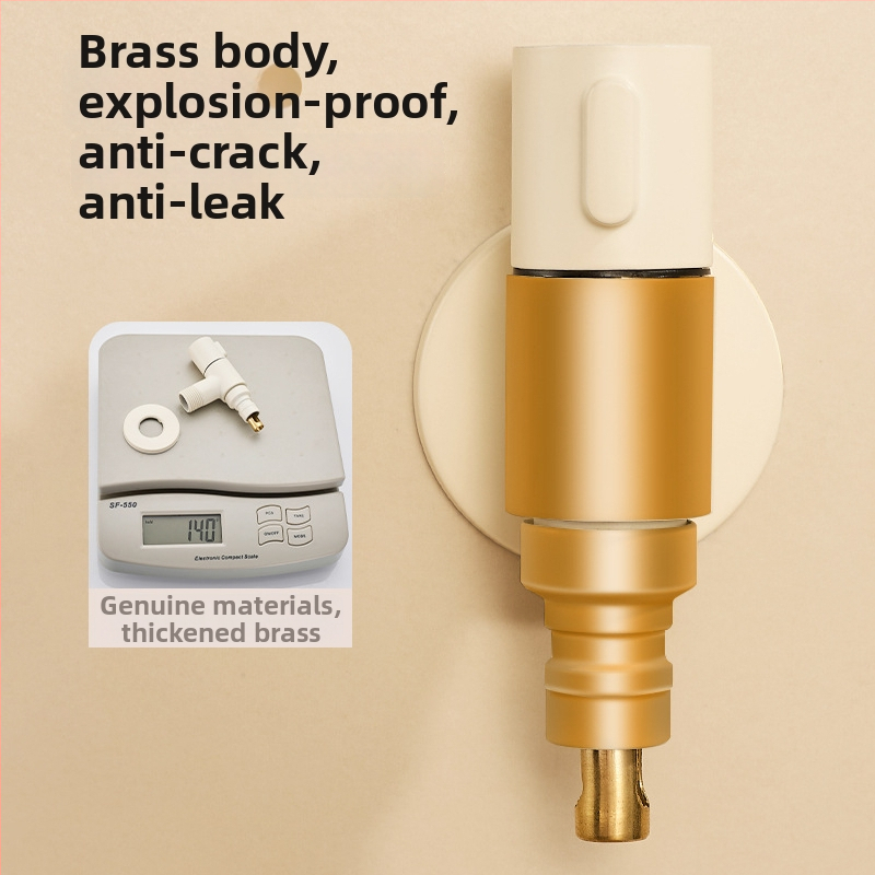 Mesingani kutni ventil za perilicu rublja, keramički disk ventila, 2 cm ulaz/izlaz, jedini hladni vodovod