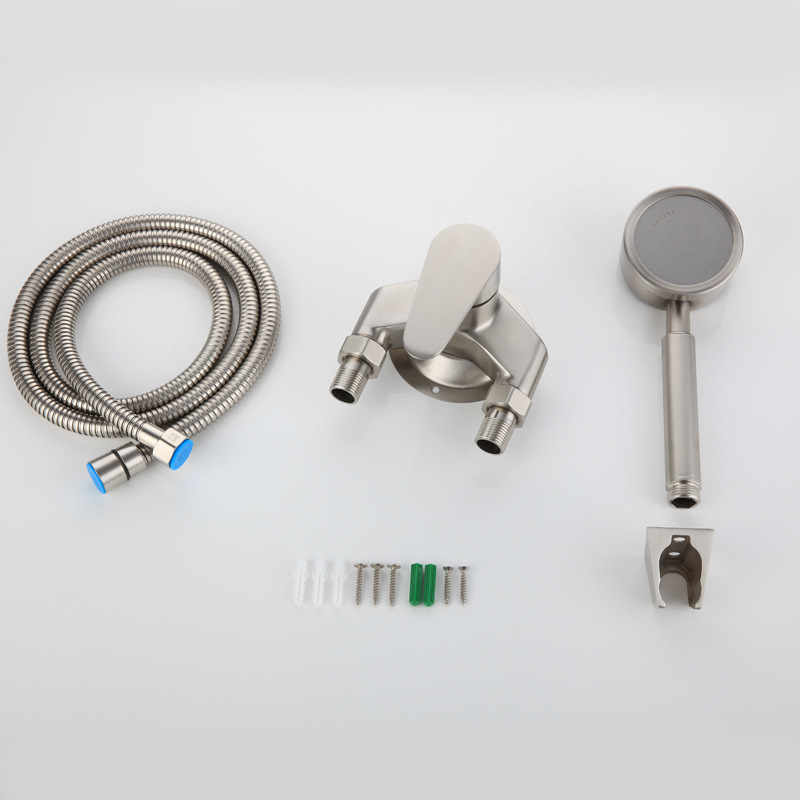 Tuš set od nehrđajućeg čelika 304, zidni montažni set, funkcija kišnica, model XMS-7101, radna temperatura 1–90°C