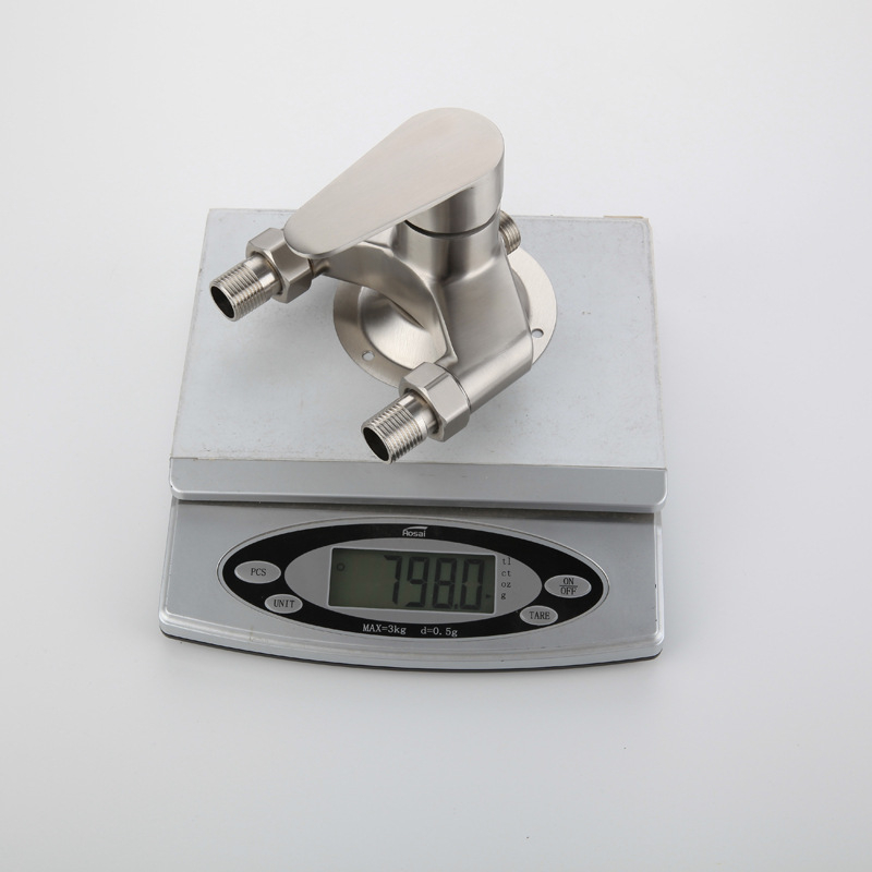 Tuš set od nehrđajućeg čelika 304, zidni montažni set, funkcija kišnica, model XMS-7101, radna temperatura 1–90°C