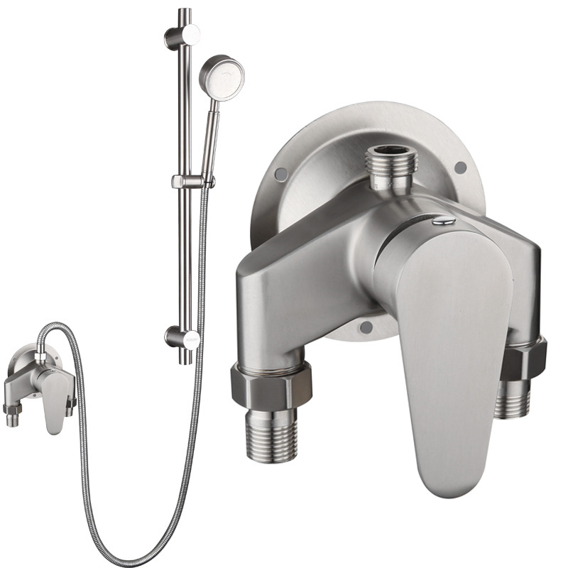 Tuš set od nehrđajućeg čelika 304, zidni montažni set, funkcija kišnica, model XMS-7101, radna temperatura 1–90°C