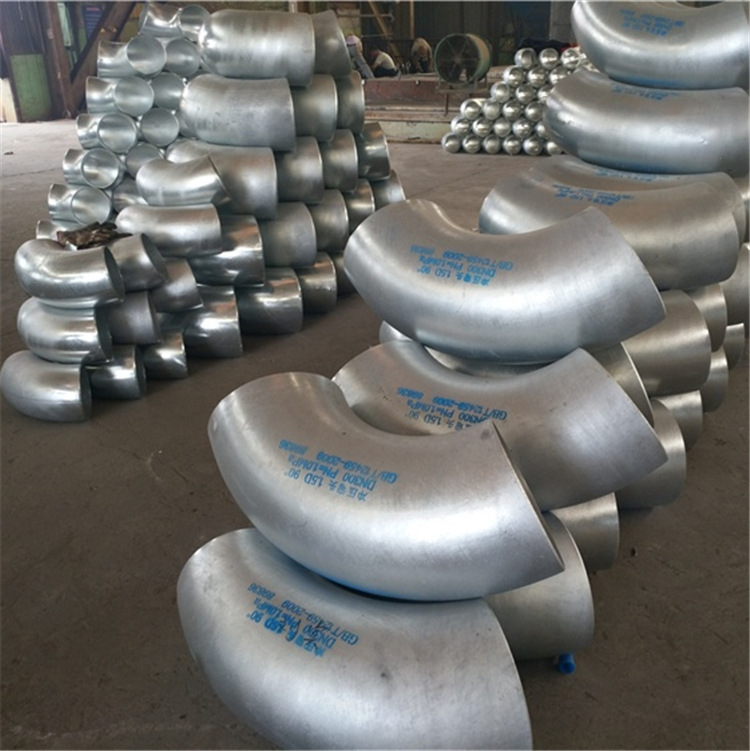 Galvanizirani spoj koljeno (45°/90°), karbonska čelika, DN15–DN3000, Ø18–Ø3020mm, debljina zida 3–50mm