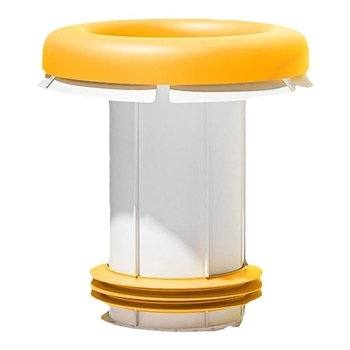 Egyrészes WC-flan tömítőgyűrű, szilikonból, hosszított és vastagodott, univerzális, szagellenálló és szivárgásmentes