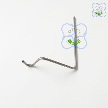 Rozsdamentes acél orvosi cső könyökidom, modell PRO-P-03, átmérő 0,6, falvastagság 0,2 mm