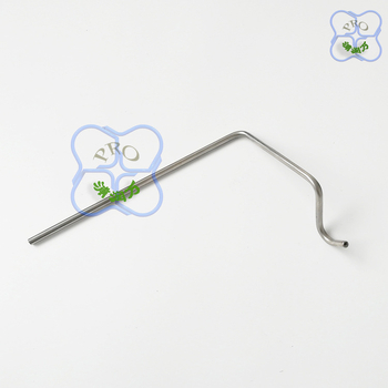 Rozsdamentes acél orvosi cső könyökidom, modell PRO-P-03, átmérő 0,6, falvastagság 0,2 mm