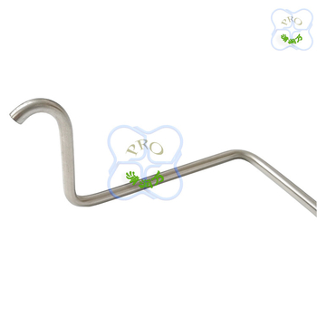 Rozsdamentes acél orvosi cső könyökidom, modell PRO-P-03, átmérő 0,6, falvastagság 0,2 mm