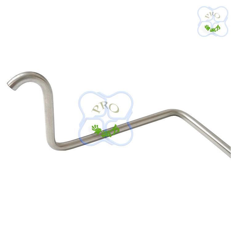 Rozsdamentes acél orvosi cső könyökidom, modell PRO-P-03, átmérő 0,6, falvastagság 0,2 mm