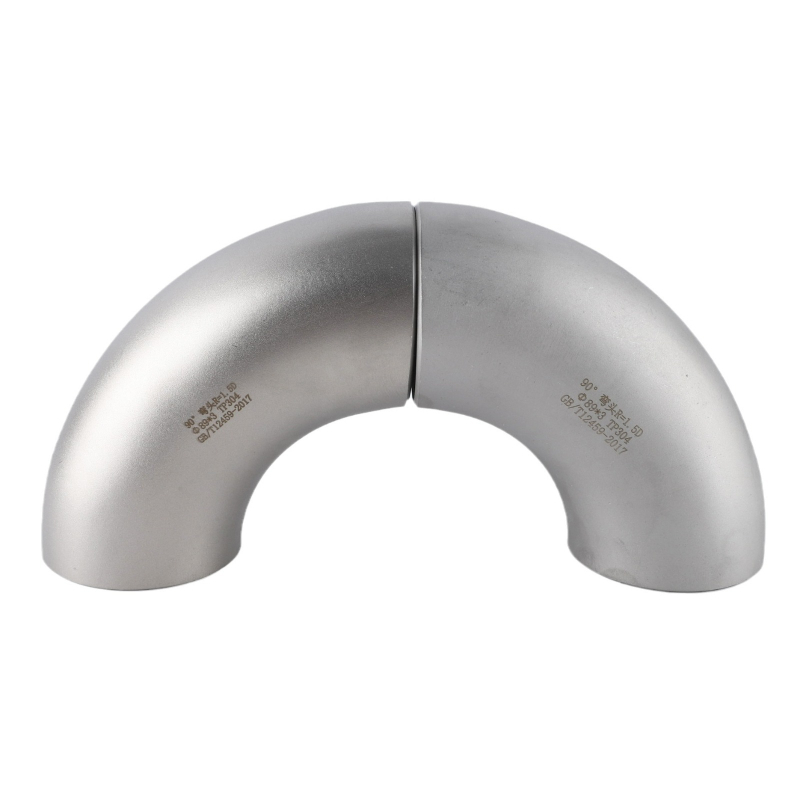 Nerđajući čelični kut 90° za zavarivanje, Butt Weld, Ø21–3000 mm, debljina zida 2–30 mm
