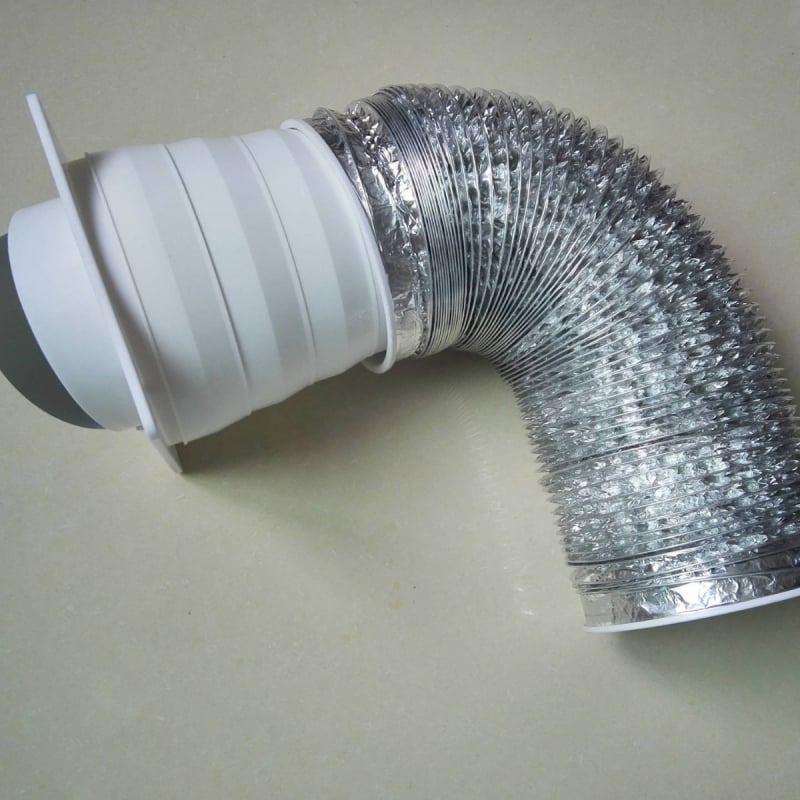 Редуктор за изпускателна тръба на кухненския аспиратор, PP материал, дебелина на стената 2 мм, модел Reducing ring, код на продукта Reducing ring, алиас Converter