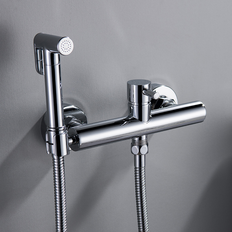 Zidni miješani tuš mixer, bakrenog materijala, keramički jezgreni, 0–90°C, 4 mm ulaz/izlaz