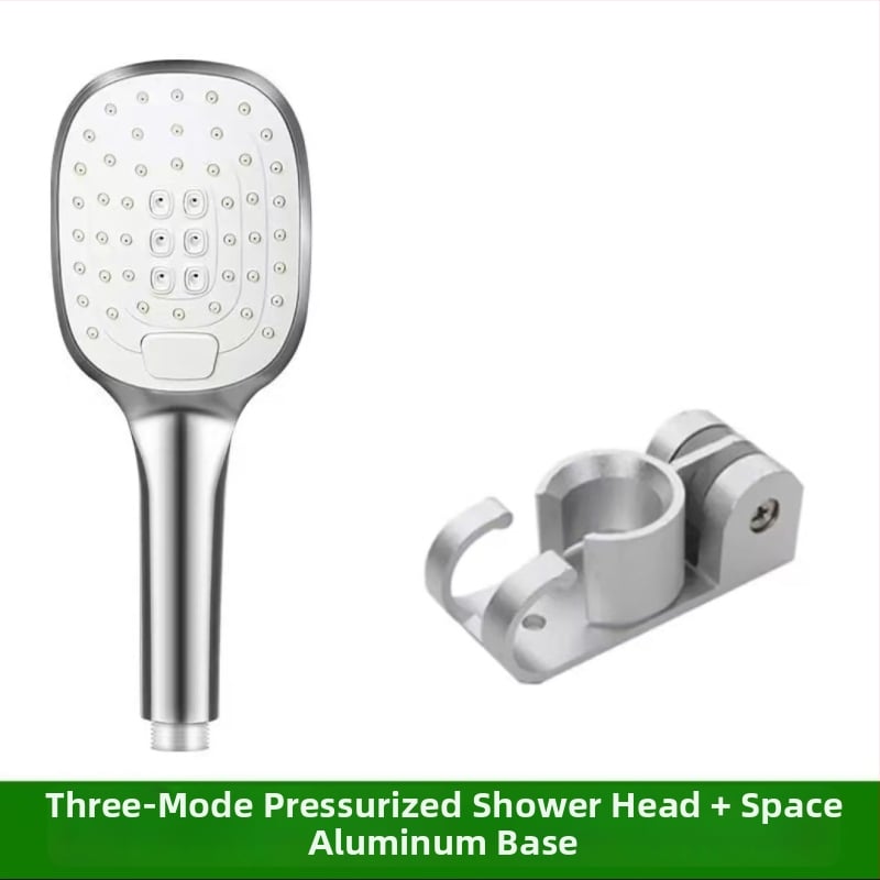 Σετ ντους – χειρολαβή με μεγάλο πάνελ, τρεις ταχύτητες, ABS, τετράγωνη κεφαλή (0–90°C, 0,8 MPa)