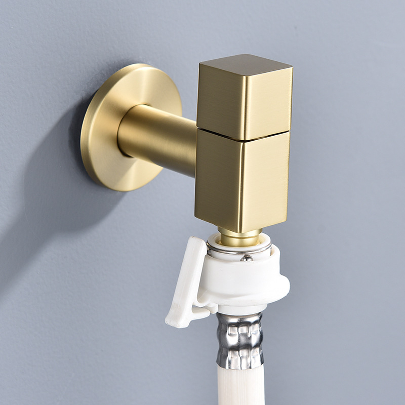 Belode SZ2302 ugrađena slavina za perilicu rublja, jednoručni upravljač hladnom vodom, bakrena s elektroplatijom, brz izlaz, 1–80°C