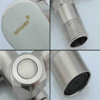 Vanjska bakrena slavina s 1 ulazom i 2 izlaza, dvostruki upravljački sustav, jednoblok dizajn, prilagodljiv