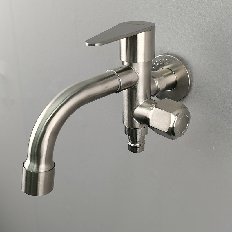 Vanjska bakrena slavina s 1 ulazom i 2 izlaza, dvostruki upravljački sustav, jednoblok dizajn, prilagodljiv